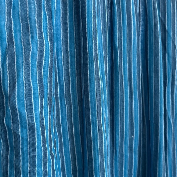 Free People Blue Striped Midi Dress - Picture 5 of 6